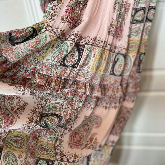 ILLA ILLA Woman’s Paisley Boho Print Maxi Dress. Size: Small Preloved - Picture 12 of 13